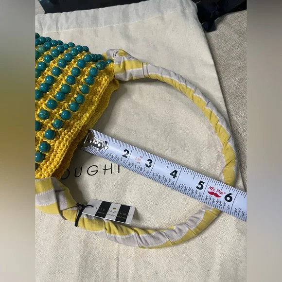 Lele Sadoughi Sunflower Beatrix Crochet Bag With Stone beaded embellishments - Picture 11 of 14